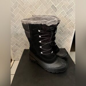 The North Face Black and Gray Winter Boots-youth